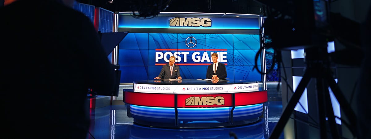 John Giannone reporting live from MSG Studios